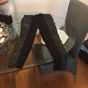 Joe Fresh Pleather panel leggings